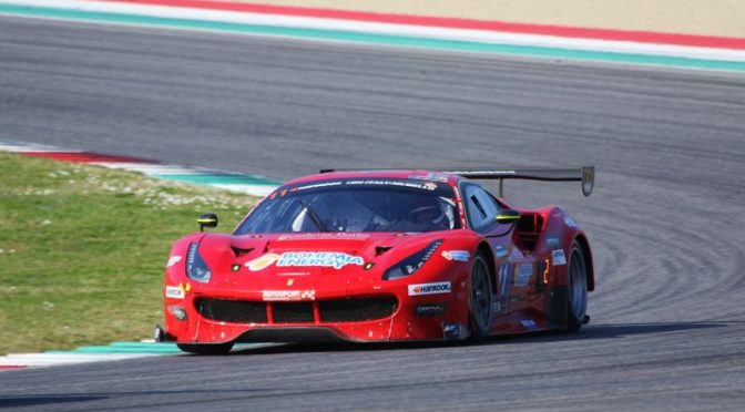 Scuderia Praha Ferrari bei den  12H Mugello auf der Pole